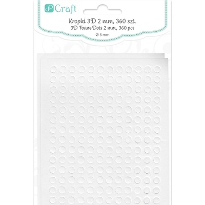 DP Craft Lepící štítky 3D 5 X 2 mm, 360 ks