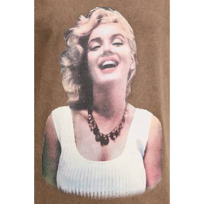 Guess уголемена тениска дамска от памук MARILYN MONROE (W6BI52.K6659)