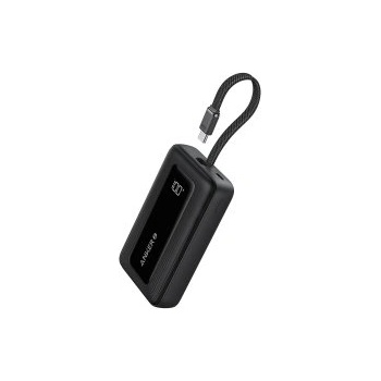 Anker Powerbank Zolo (10K, 30W) Built-In USB-C Cable Black (A1688 BLACK)