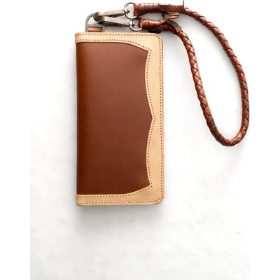 Iron and Resin Trucker wallet Cognac