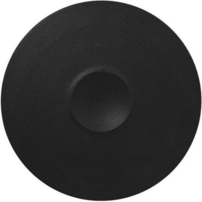 RAK Porcelain Talíř mělký s důlkem 30 cm černá RAK-NFMRFP30BK