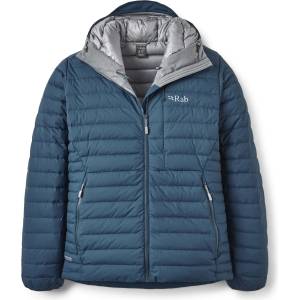 Rab Мъжко пухено яке Rab Microlight Windstopper Hoody Down jacket - Tempest Blue - размер XL (004-6343-0314)