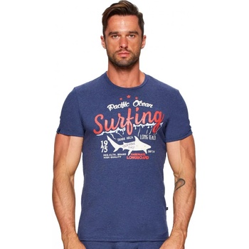 Fabio pánské tričko Hard 09/1-82/06+806 melír modré