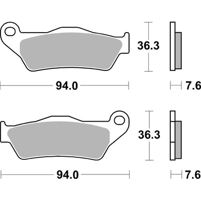 SBS Brzdové doštičky 671LS