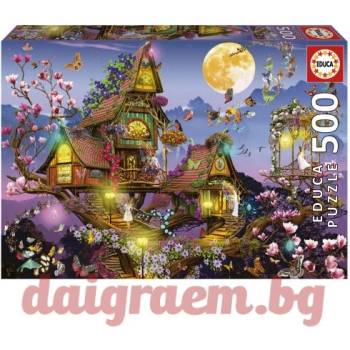Image 1 of Educa Пъзел educa 19554 - 500 части - Приказна къща (edu19554)