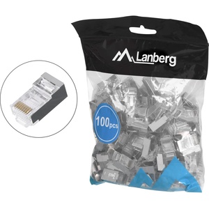 Lanberg Конектор LANBERG PLS-5000EZ RJ-45 Grey (PLS-5000EZ)