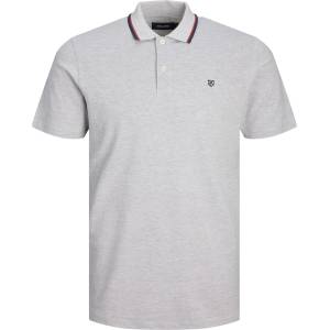 JACK & JONES Блуза с яка Jack and Jones Men's Paulos Short-Sleeve Polo Shirt - Lt Grey Melange
