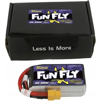TATTU FunFly LiPo Series – 4S 1300mAh 14,8V 4S1P 100C XT60 Plug