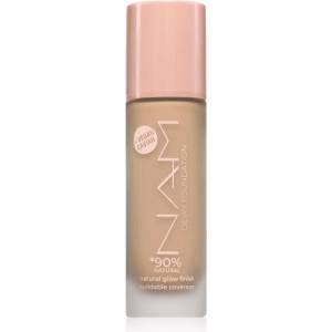 NAM Dewy дълготраен течен фон дьо тен с хиалуронова киселина цвят 05 Warm Beige 30ml