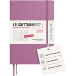 Leuchtturm1917 Daily Calendar 2027 Dotted Medium (A5) - German, Dusty Rose, 145 x 210 mm, January-December (12 months), 1 page per day, hourly grid 7: 00-22: 00, hardcover, 80 g/m2 paper - 400167 (400167)