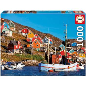 Image 1 of Educa Пъзел Educa от 1000 части - Скандинавски къщи (EDU17745)