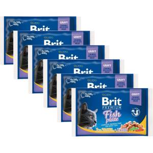 Brit Капсули BRIT Premium Cat Fish Plate 6 x (4 x 100 г)