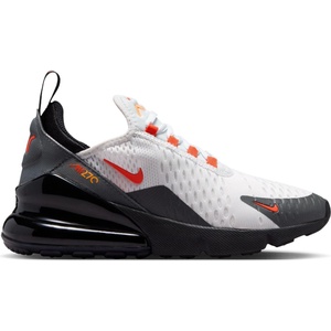 Nike Юношески маратонки Nike Air Max 270 React Junior Trainers - Wht/Red/Ora