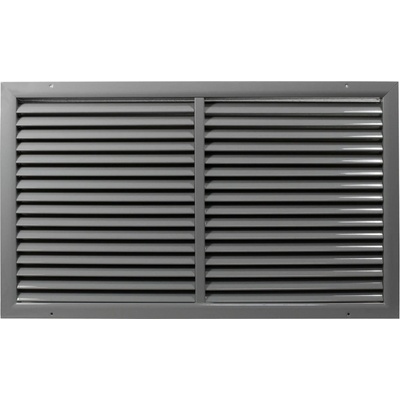 Dalap Подсилена сива вентилационна решетка от висококачествен екструдиран алуминий 500x400 мм (90534)