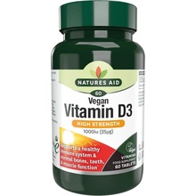 Natures Aid Vitamín D3 1000mcg vegan 60 tablet