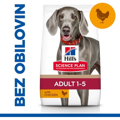 Hill's Science Plan No Grain pre dospelých psov veľkých plemien s kuracím 14 kg