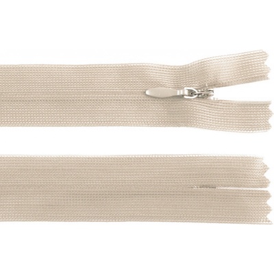 Stoklasa Spirálový zip skrytý No 3 délka 30 cm dederon Balení: 1 ks, Varianta: 307 krémová 307 krémová