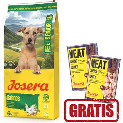 Josera Balance 12, 5кг + 2 х 400 г БЕЗПЛАТНО