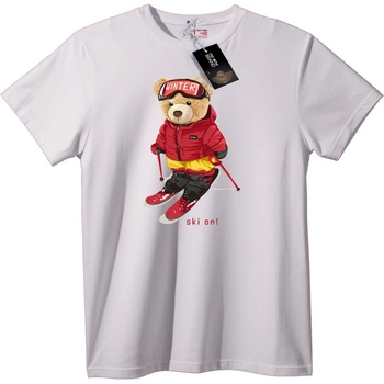 NOONEBRAND Тениска Зимен Ски Мечок - 2XL, Black