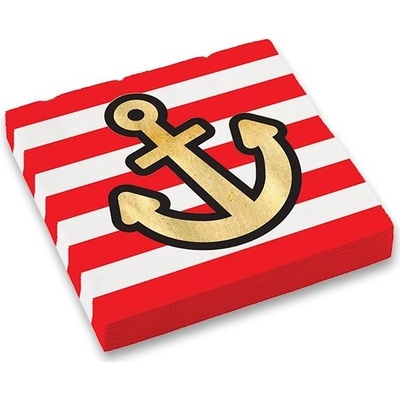 Amscan papírové ubrousky Pirates Map 16ks 33x33cm