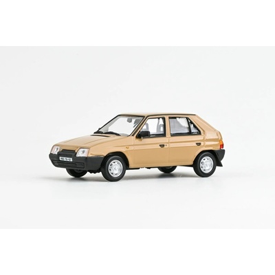Abrex škoda Favorit 136L 1988 Hnědá Beduínská časopis s modelem 1:43