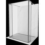 Mexen Kioto свободностояща душ стена 160 x 30 x 30 см, черна рамка, gun metal (800-160-030-222-95-70-030)