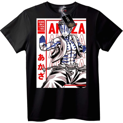 NOONEBRAND Тениска с Аказа от аниме - L, Black