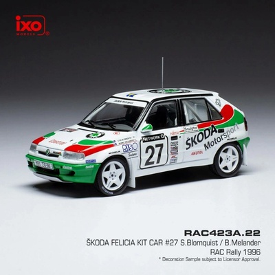 IXO Škoda Felicia Kit Car RAC Rally 1996 27 Blomqvist Melander 1:43