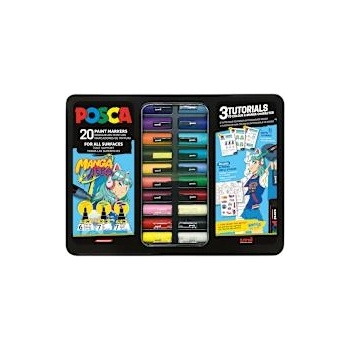 uni Маркер Posca Manga Heros Set 20 части