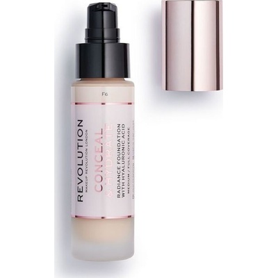 Makeup Revolution London Conceal & Define krycí make-up pro přirozený vzhled F6 23 ml