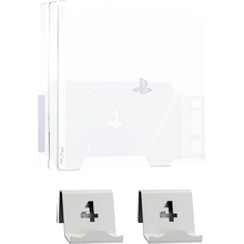 4mount – Wall Mount for PlayStation 4 Pro White + 2× Controller Mount