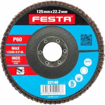 Festa Kotouč lamelový 125 mm P60 22146