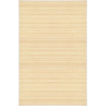 vidaXL Бамбуков килим, 100x160 см, естествен цвят (247200)