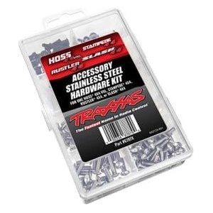 Traxxas Комплект винтове от неръждаема стомана Traxxas (за Hoss 4X4 VXL/Slash 4X4/Stampede 4X4/Rustler 4X4)