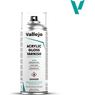 Vallejo Aerosol 28530 Gloss Varnish lesklý lak 400 ml. – Zboží Dáma