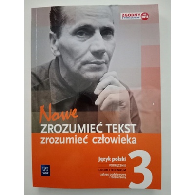Nowe Zrozumiec tekst zrozumiec czlowieka 3 Jezyk polski Podrecznik Zakres podsatwowy i rozszerzony