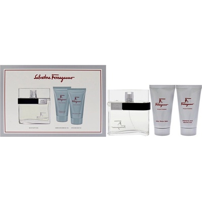 Salvatore Ferragamo F By Ferragamo Pour Homme - EDT 100 ml + sprchový gel 75 ml + balzám po holení 75 ml
