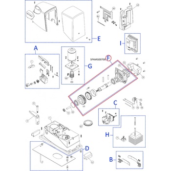 SPAMG00700 kit prevodovky pre Road400R10/ RB350/ RB400R10