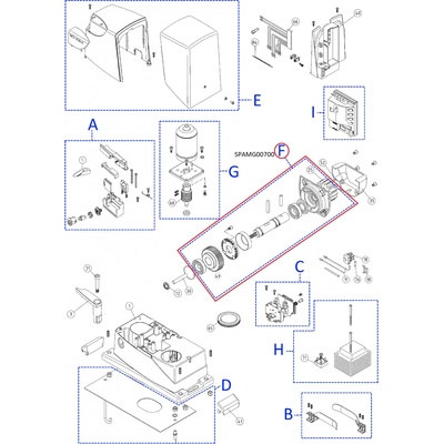 SPAMG00700 kit prevodovky pre Road400R10/ RB350/ RB400R10