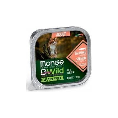 MONGE BWILD CAT Grain Free ADULT Losos sa zeleninou 100 g