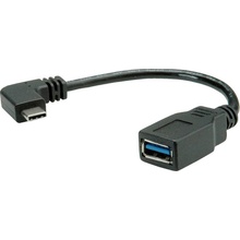 Roline 11.02.9031 USB 3.0 USB C(M) lomený - USB3.0 A(F), OTG, 0,15m