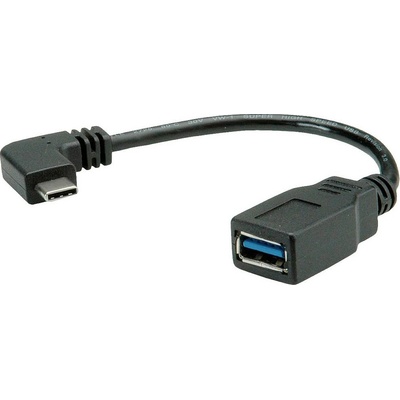 Roline 11.02.9031 USB, USB 2.0 USB-C ® zástrčka, USB-A zásuvka 0,15m, černý