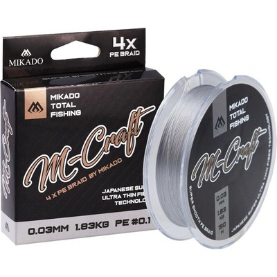 Mikado M-Craft Braid 150m 0,06mm/3,83kg Steel Grey
