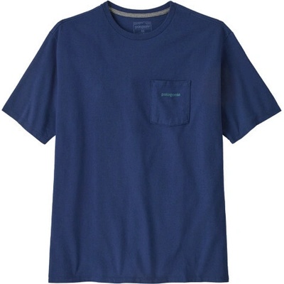 Patagonia BOARDSHORT LOGO POCKET RESPONSIBILI-TEE tmavě modrá
