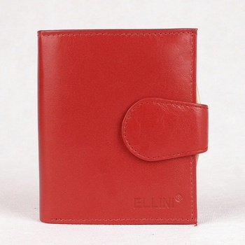 Ellini Červená kožená peněženka ADE 21 110