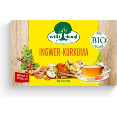 Willi Dungl Bio čaj se zázvorem a kurkumou 40 g