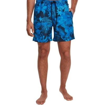 Urban Classics Бански гащета Urban classics Pattern swimming shorts - Blue (Blue flower)