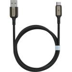 Proove DENSE METAL кабел USB-A/USB-C, 2.4A, 480Mbps, 1m, найлон/цинкова сплав (CCDM20001201)
