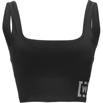 Wolford Shaping Athleisure Crop Top Bra - Black