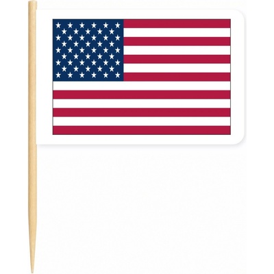 Vlaječka USA - 3 x 2 cm - min 100 ks